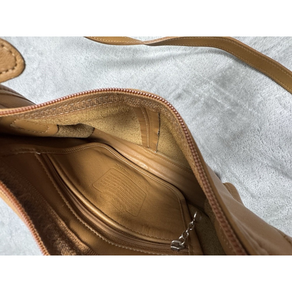 Vintage Coach Tan Soho Bag 4104 Demi Zip Purse Shoulder Costa Rica 1998 90s - Picture 8 of 13